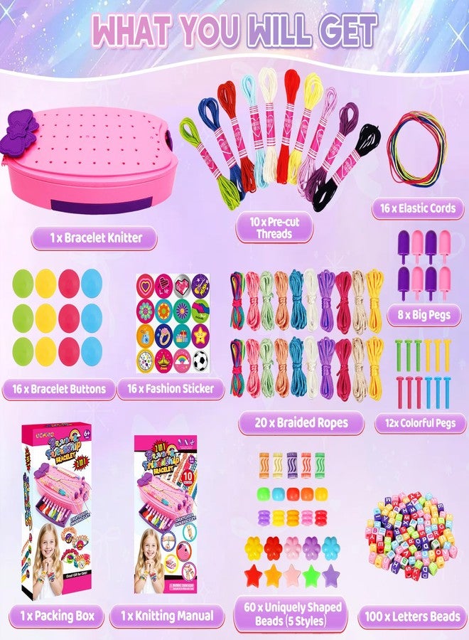 OCHIDO 2 in 1 Friendship Bracelet Kit, Bracelet Making Kit for Girls, Arts and Crafts for Kids Ages 8-12, DIY String Bracelet Maker, Birthday Christmas Gift for Girl 6 7 9 10 11 12+ Year Old - Image 3